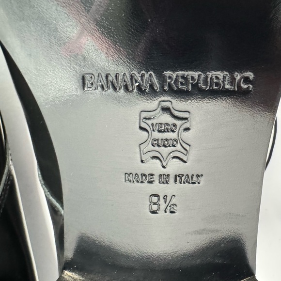 Banana Republic Black Leather Oxfords made in Italy main image 9
